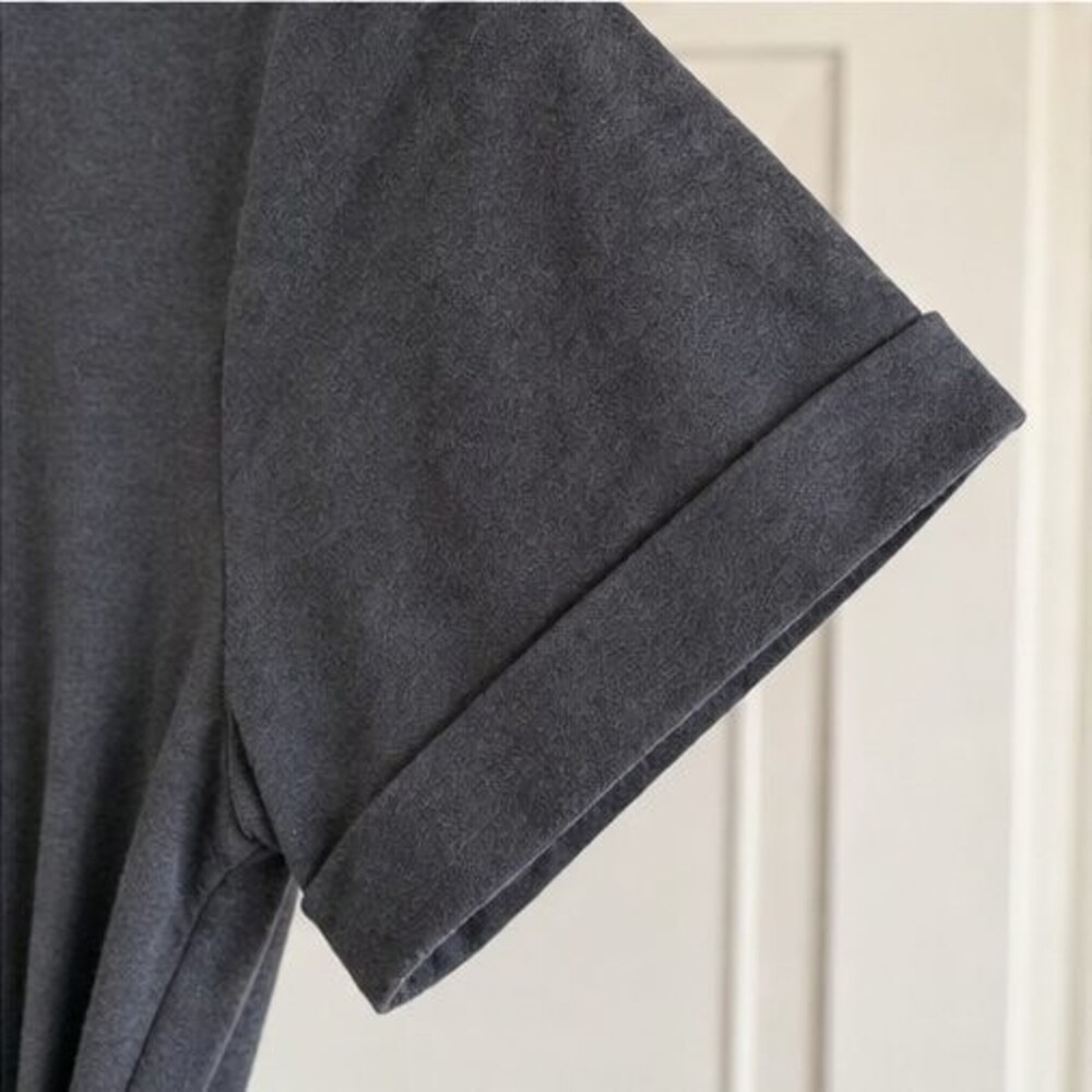 Charcoal Ruffle Blouse - Picture 5 of 6